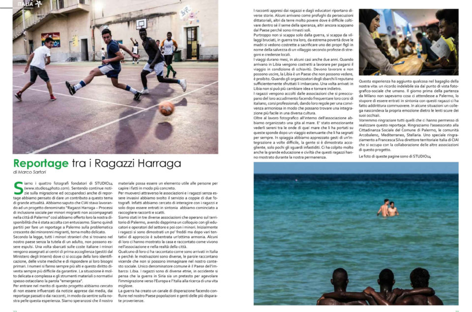Ragazzi Harraga – Pubblicazione Articolo di Marco Sartori di Studio14Photo su Albero Verde